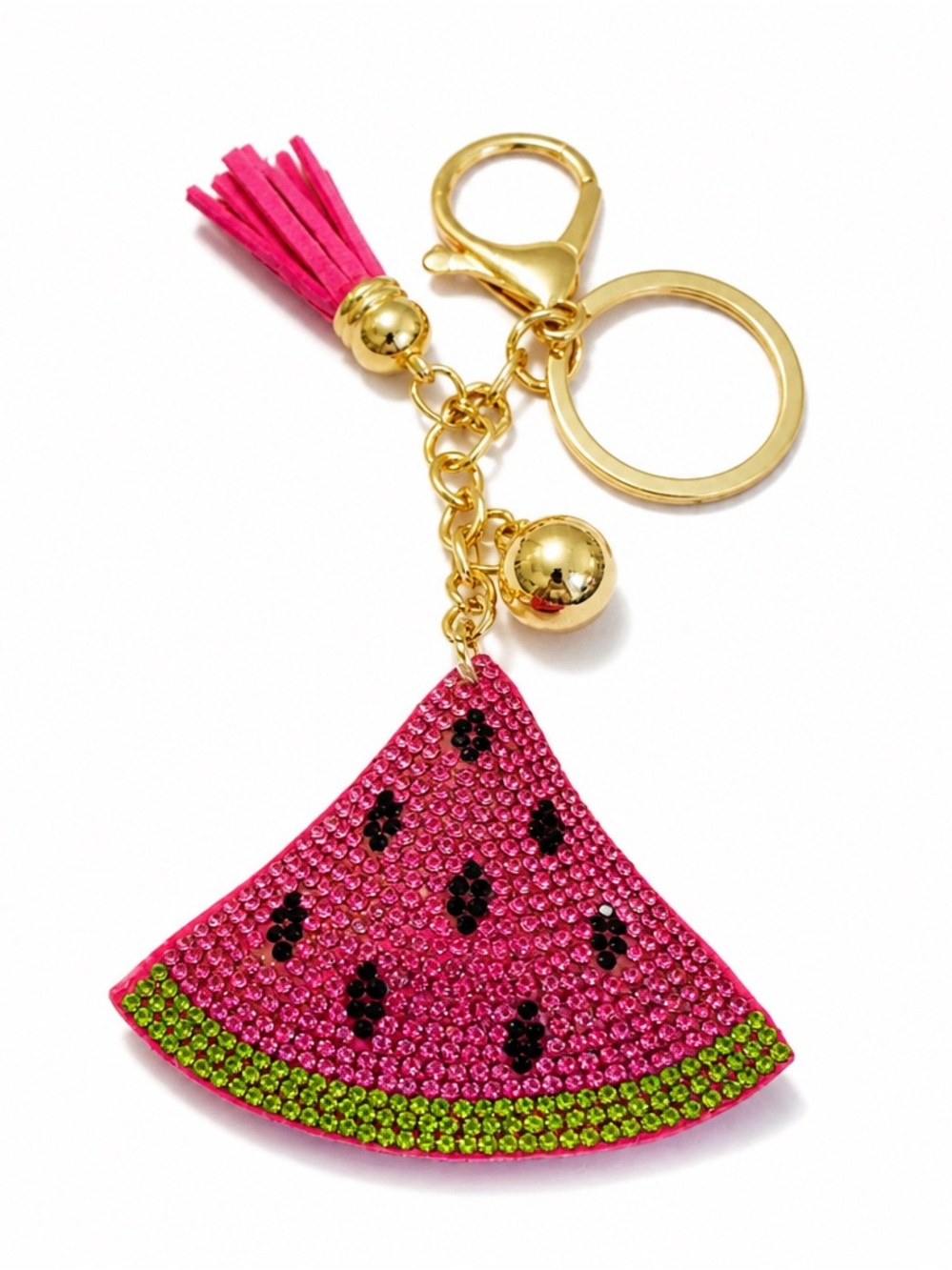 Rhinestone Watermelon Keyring bag backpack charm